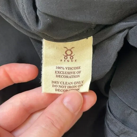 NWT Figue Hadley Embellished Beaded Pleated Drapey Straight Leg Trousers Size 2 - Picture 14 of 15